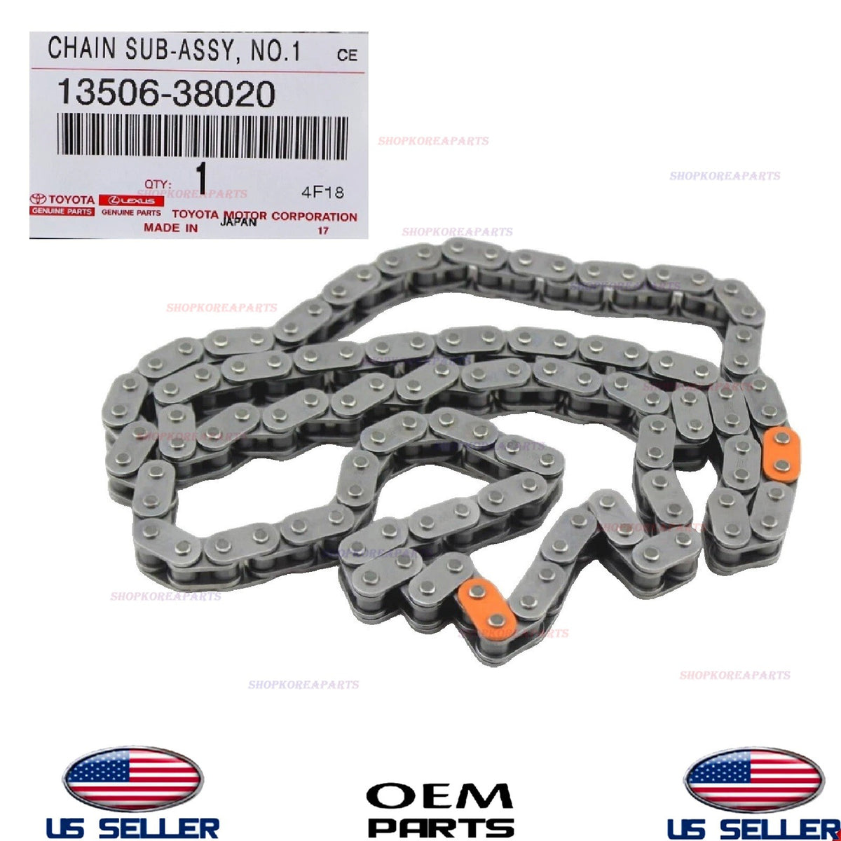 GENUINE Engine Timing Chain 2007-2021 Toyota Lexus 5.7L V8 13506-38020
