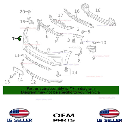 GENUINE OEM Front Tow Hook Cover Cap 2019-2021 Kia Sedona 86517-A9UA0
