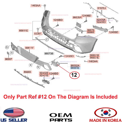 GENUINE Exhaust Pipe Tip Cover Rear Bumper RIGHT Passenger⭐ GV70 NON Sport 22-25