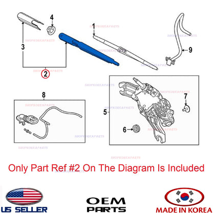 GENUINE Rear Glass Wiper Arm ⭐OEM⭐ GENESIS GV80 2021-2026 98820T6000
