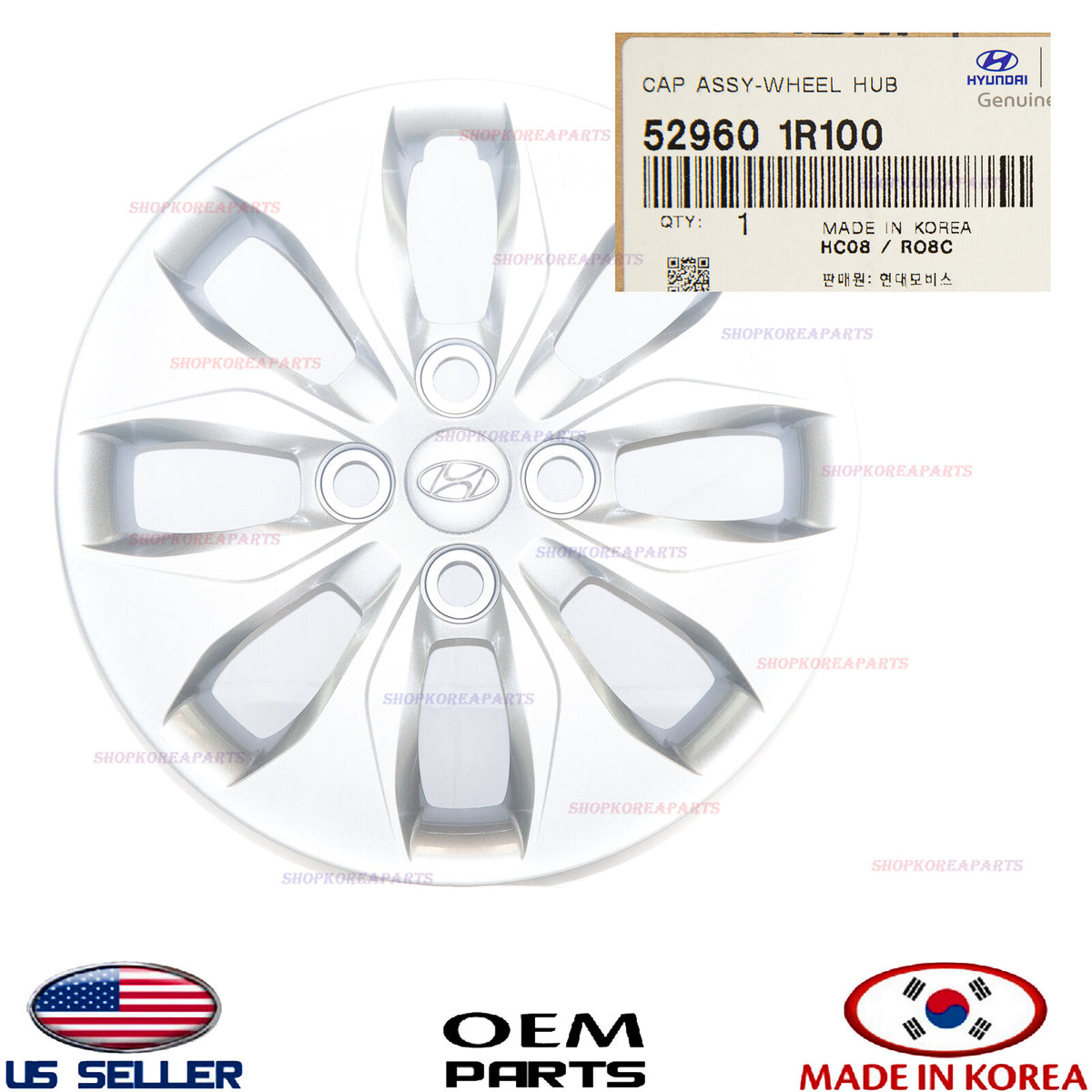 GENUINE 14" Hubcap Hub Cap Wheel Cover ⭐OEM⭐ HYUNDAI ACCENT 2015-2017 529601R100