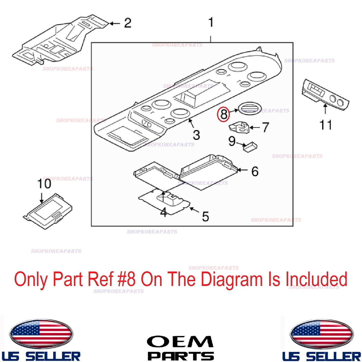 GENUINE Interior Roof Ventilation Grille NISSAN ARMADA 04-12 INFINITI QX56 04-10