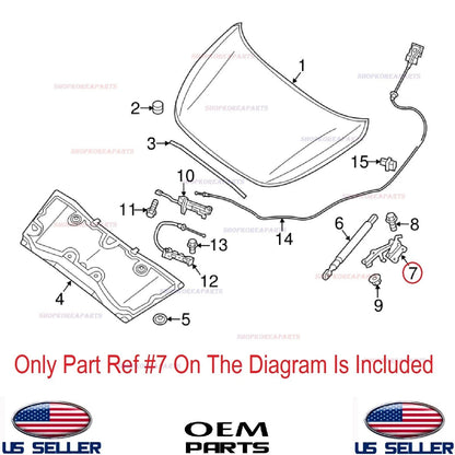 1pcs GENUINE Hood Hinge RIGHT Passenger Side KIA RIO 2018-2023