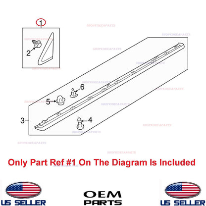 GENUINE Fender Pillar Trim Molding Garnish Driver Side ⭐OEM⭐ Mirage 2014-2024