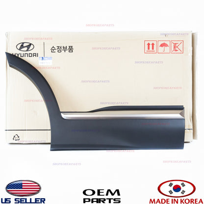 Rear Door Lower Molding Right Passenger Side w/Chrome Garnish Santa Fe 2019-2023