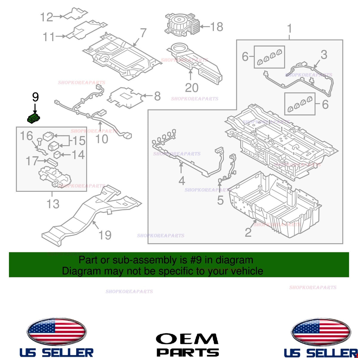GENUINE Battery Safety Plug 2016-2019 Sonata Hybrid 2017-2020 Optima Hybrid