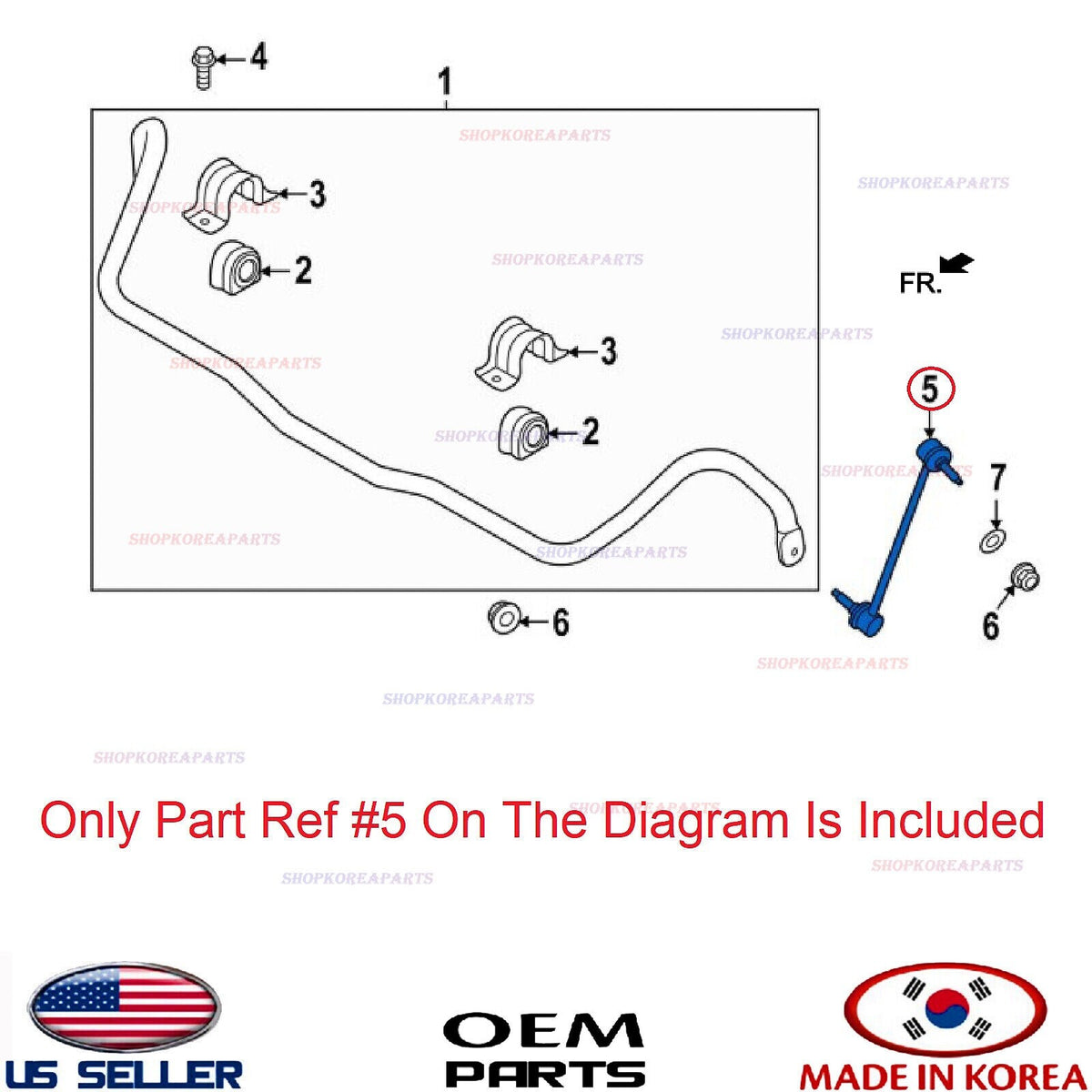 GENUINE Front Stabilizer Bar Link LEFT Driver Side ⭐OEM⭐ Hyundai Kia 54830-1J000