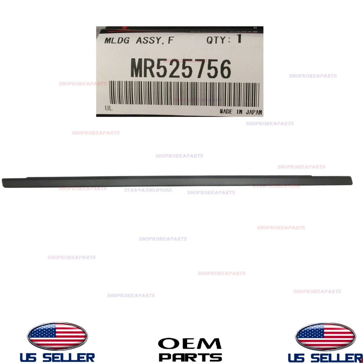 GENUINE Front Door RIGHT Passenger Side Belt Molding 2002-2007 Mitsubishi Lancer