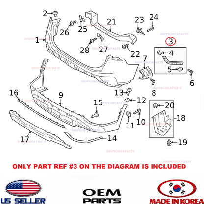 GENUINE Rear Bumper Mounting Bracket LEFT Driver Side ⭐OEM⭐ SANTA FE 2019-2020