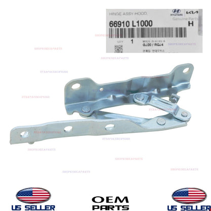GENUINE OEM Hood Hinge LEFT Driver Side 2020-2025 Hyundai Sonata 66910-L1000