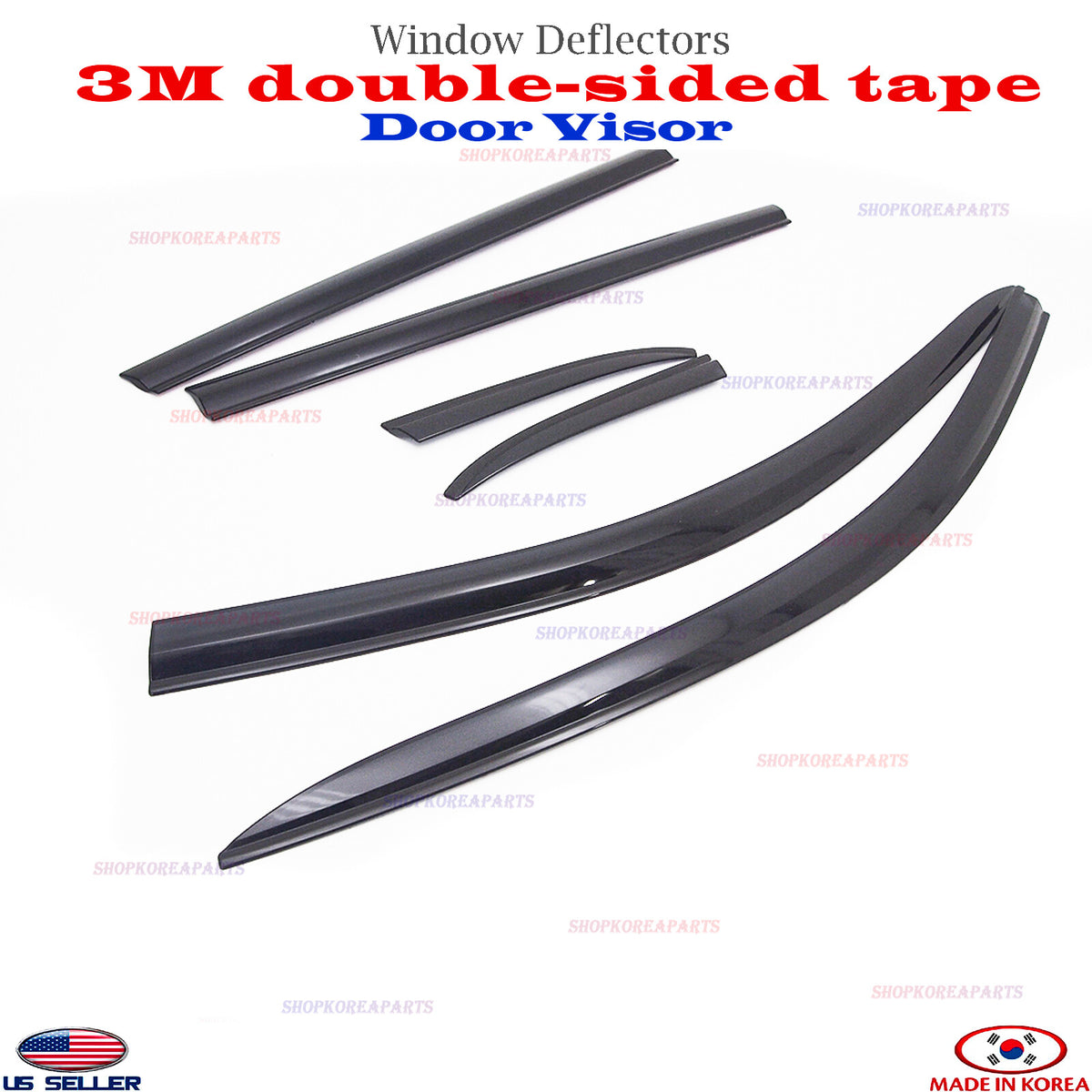 SMOKE DOOR VISOR WINDOW VENT DEFLECTOR ⭐6pcs⭐ fits for JEEP CHEROKEE 2015-2024