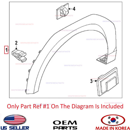 GENUINE Front Fender Wheel Molding RIGHT Passeng PAINTED ⭐OEM⭐ Kia EV9 2024-2026