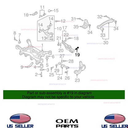 1pcs GENUINE OEM 14x87 Rear Lower Control Arm Bolt 2006-2013 Suzuki Grand Vitara