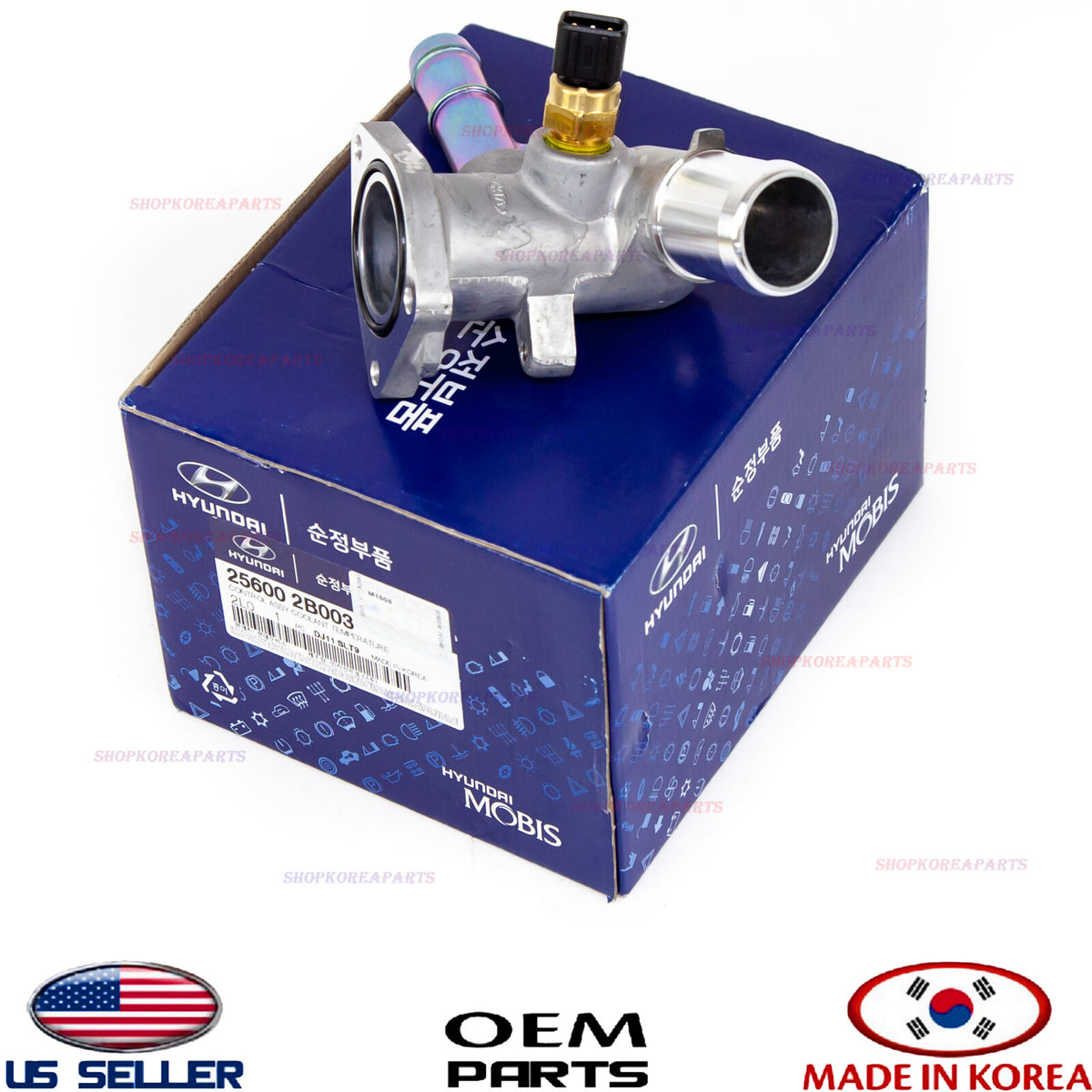 Control Temperature, Inlet Flange Water Inlet OEM Hyundai Kia See compatibility