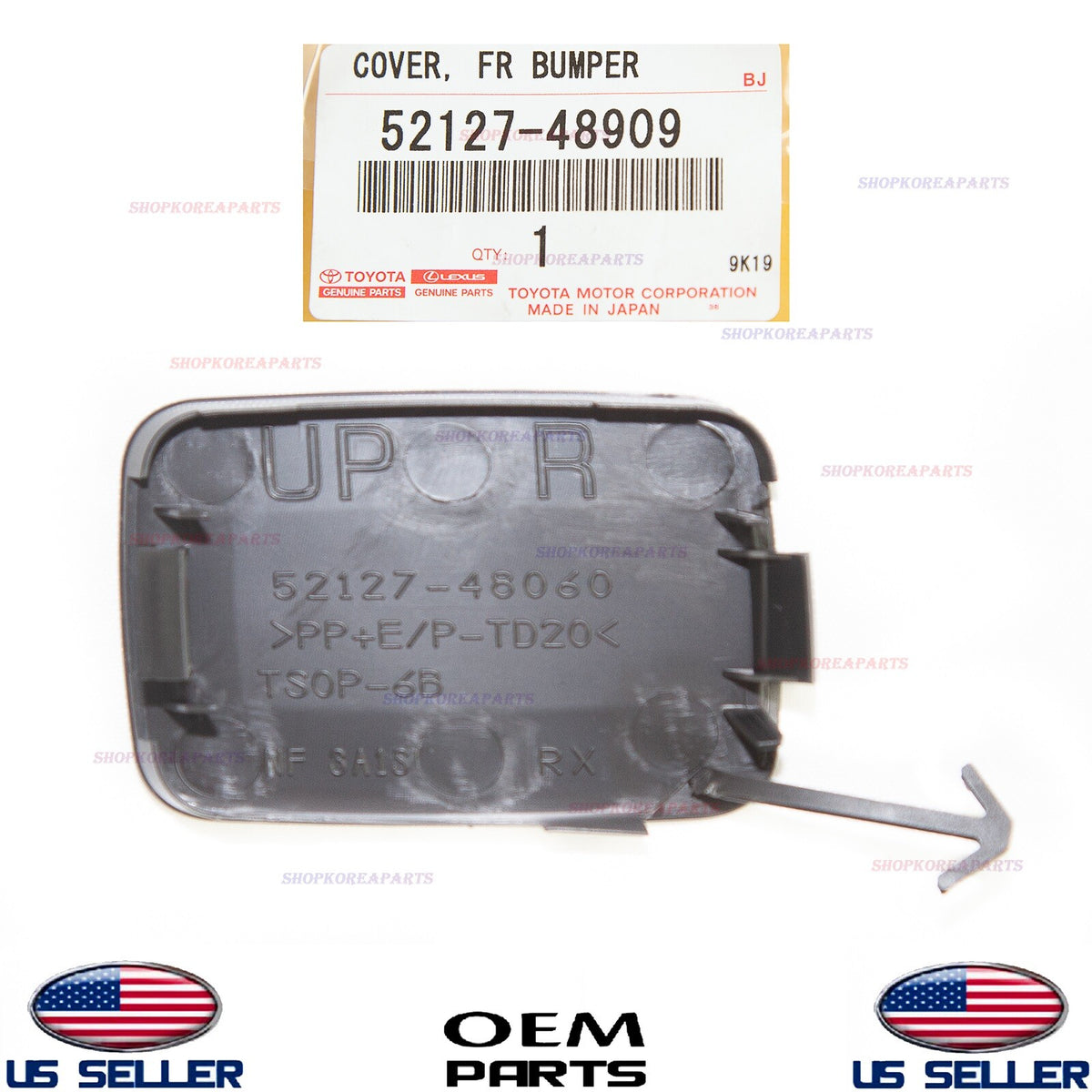 GENUINE Front Bumper Tow Eye Hook Cap Cover Right OEM LEXUS RX350 RH450H 2010-12