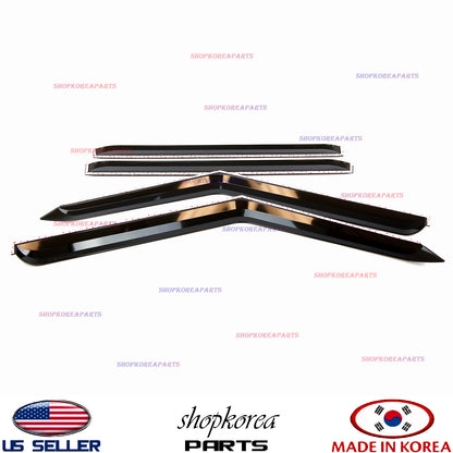 SMOKED DOOR VISOR WINDOW SUN RAIN WIND VENT DEFLECTOR fits KIA SOUL 2009-2013