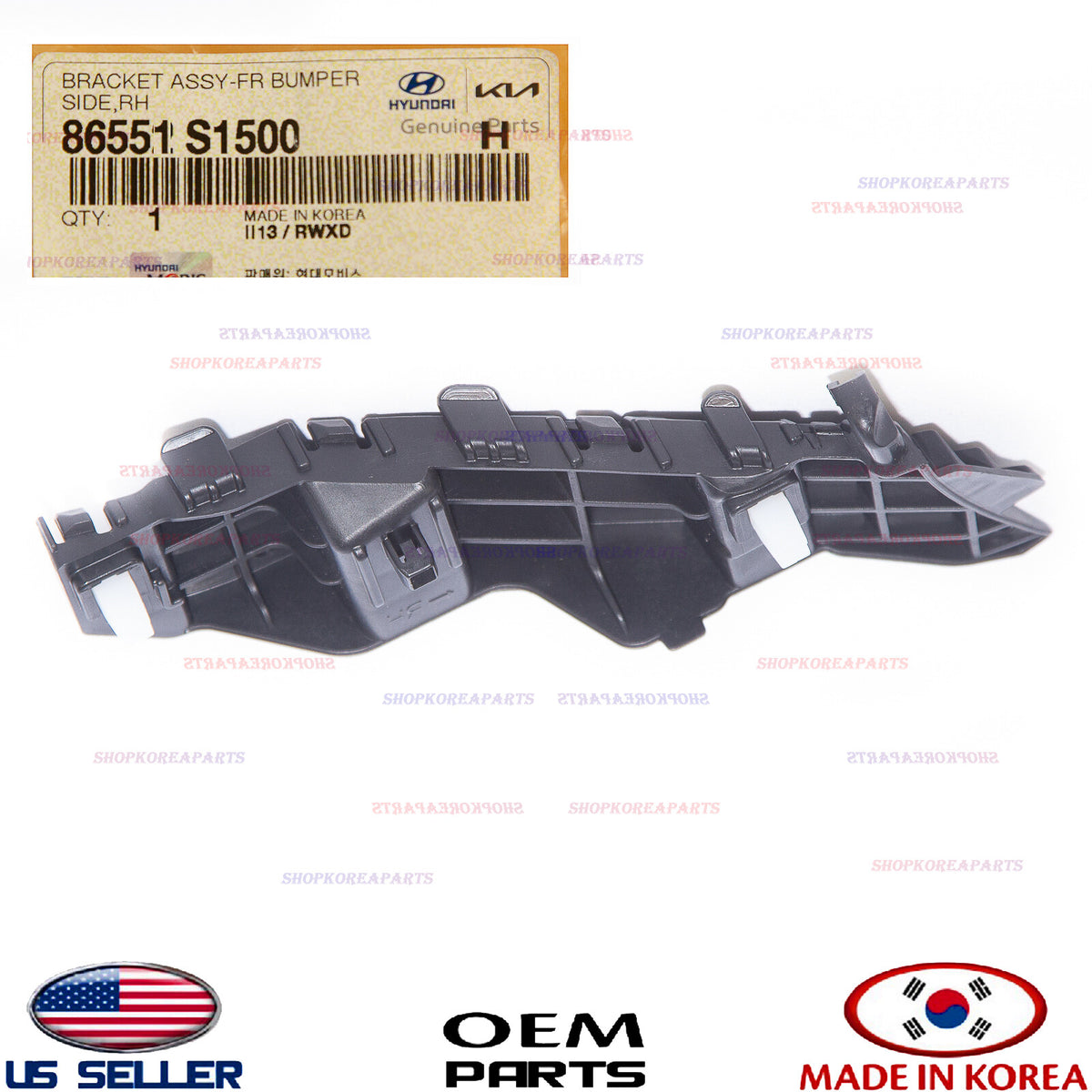 GENUINE Front Bumper Bracket Retainer LEFT Driver Side ⭐OEM⭐ SANTA FE 2021-2023