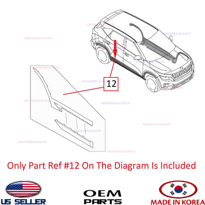 GENUINE Rear Door Molding RIGHT Passenger ⭐OEM⭐ Kia Seltos 2020-2025 87732-Q5000
