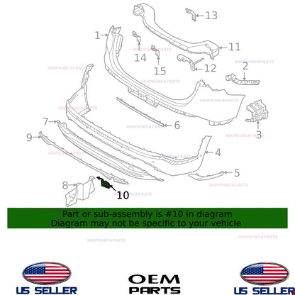 GENUINE OEM Rear Tow Eye Cap 2021-2023 Hyundai Santa Fe 86617-S1500