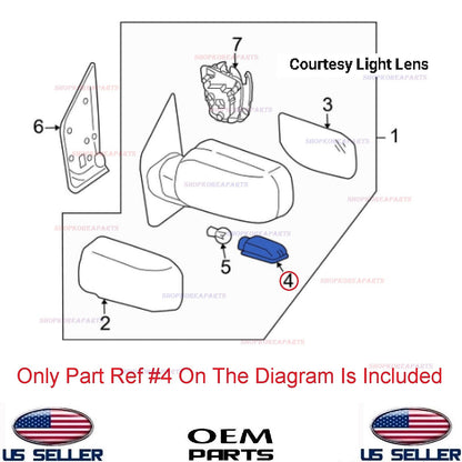 GENUINE Side Mirror Puddle Lamp ⭐OEM⭐ Titan Armada QX56 2004-2015 264427S600