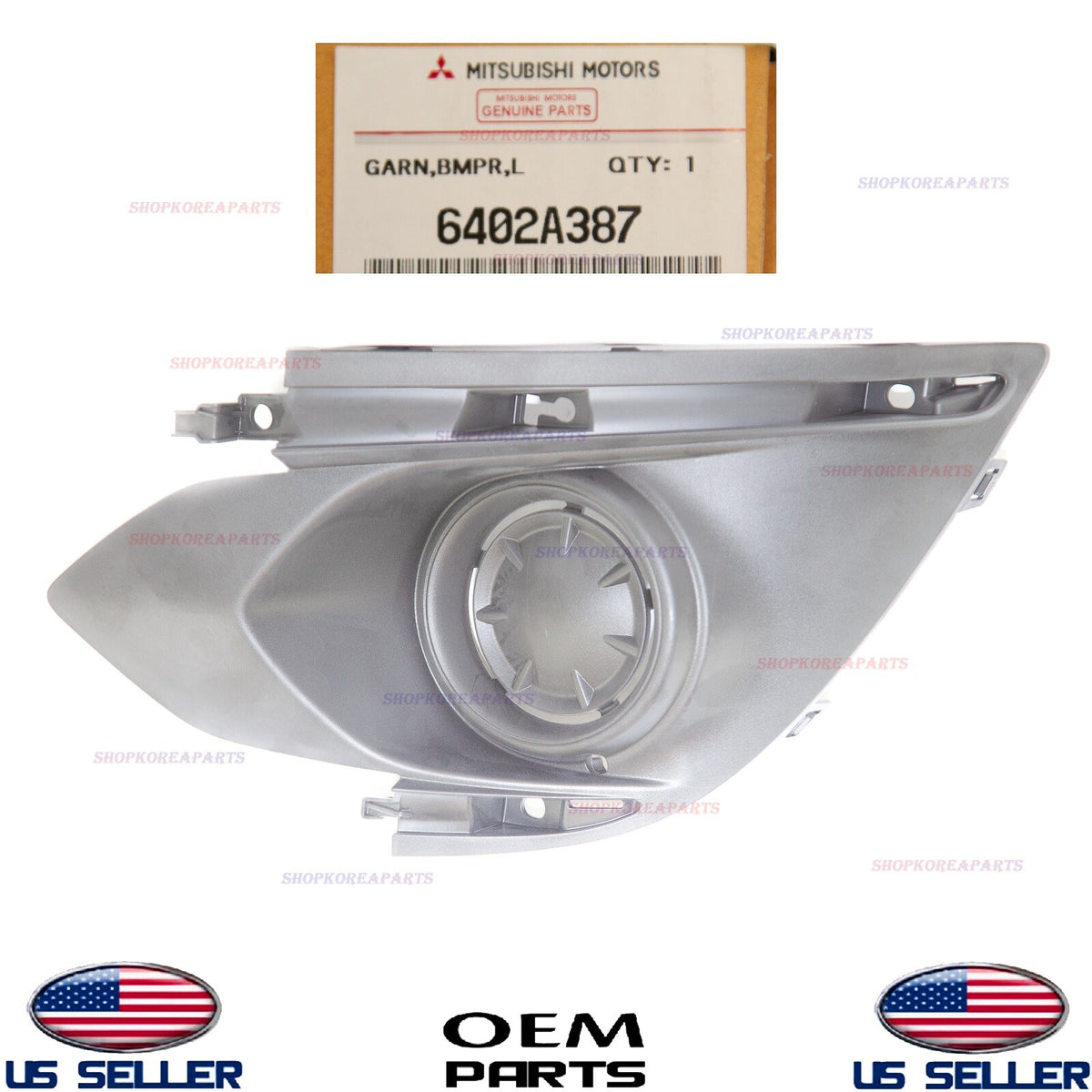 GENUINE Front Bumper Fog Lamp Bezel Cover LEFT ⭐OEM⭐ Mirage Hatchback 2017-2020