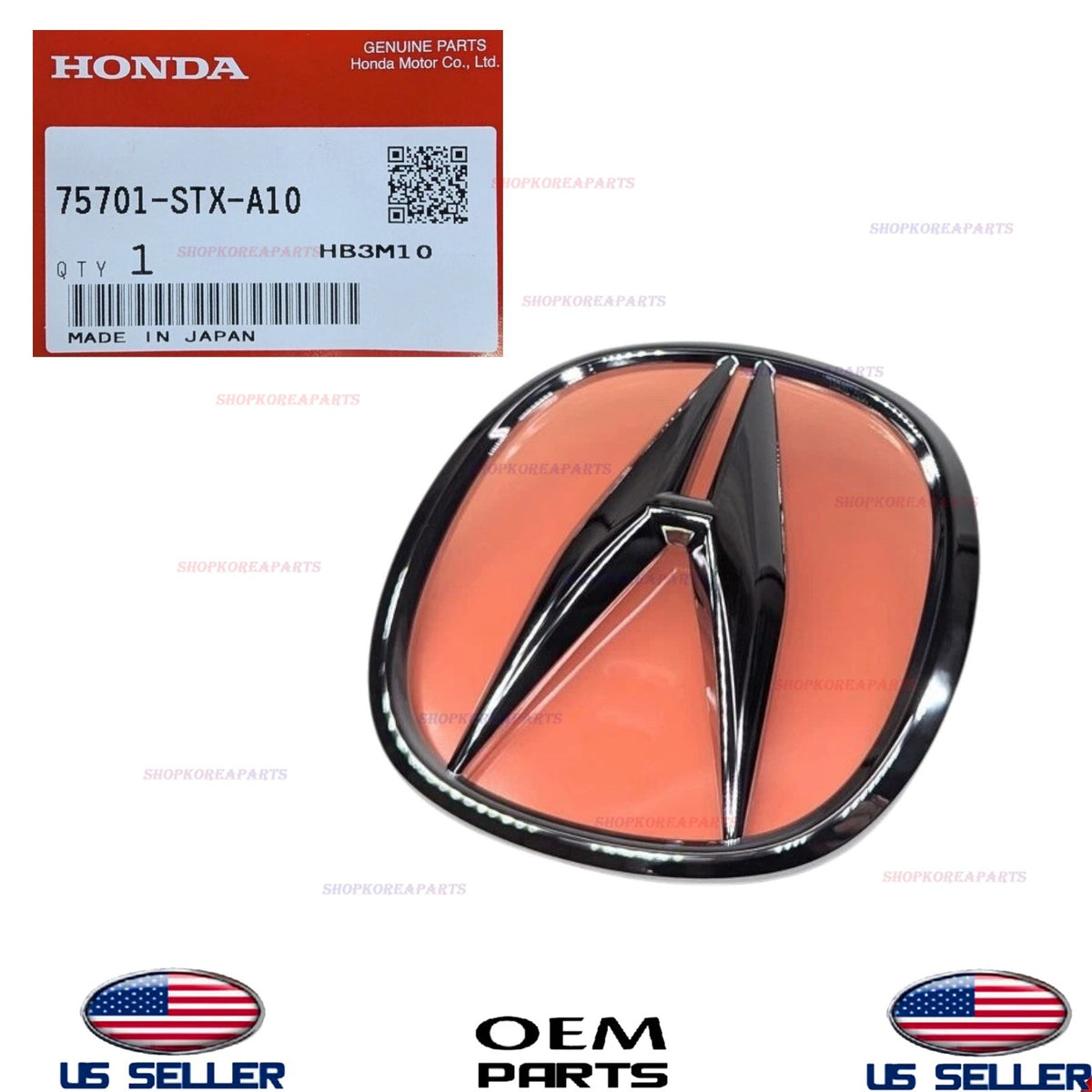 GENUINE Rear Center Emblem Logo Symbol 2007-2013 Acura MDX 75701-STX-A10