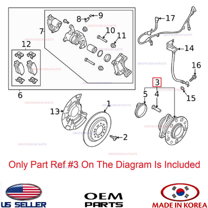 GENUINE REAR Wheel Hub & Bearing ⭐OEM⭐ HYUNDAI KIA *See compatibility 52730L1000