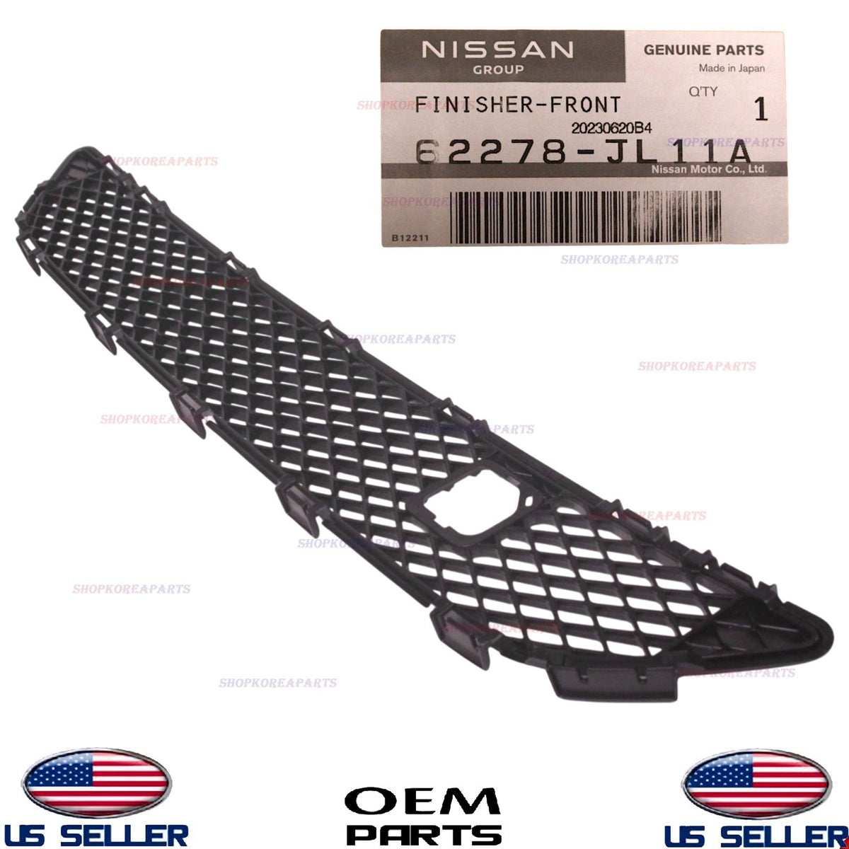 GENUINE Front Bumper Finisher Panel OEM Infiniti G37 2008-2013 Q60 2014-2015