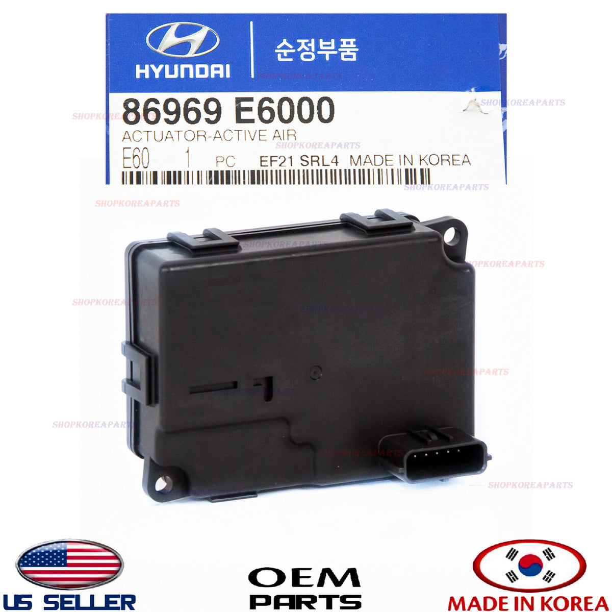 AIR DEFLECTOR ACTUATOR ACTIVE AIR GENUINE! SONATA HYBRID 2016-2017 86969E6000
