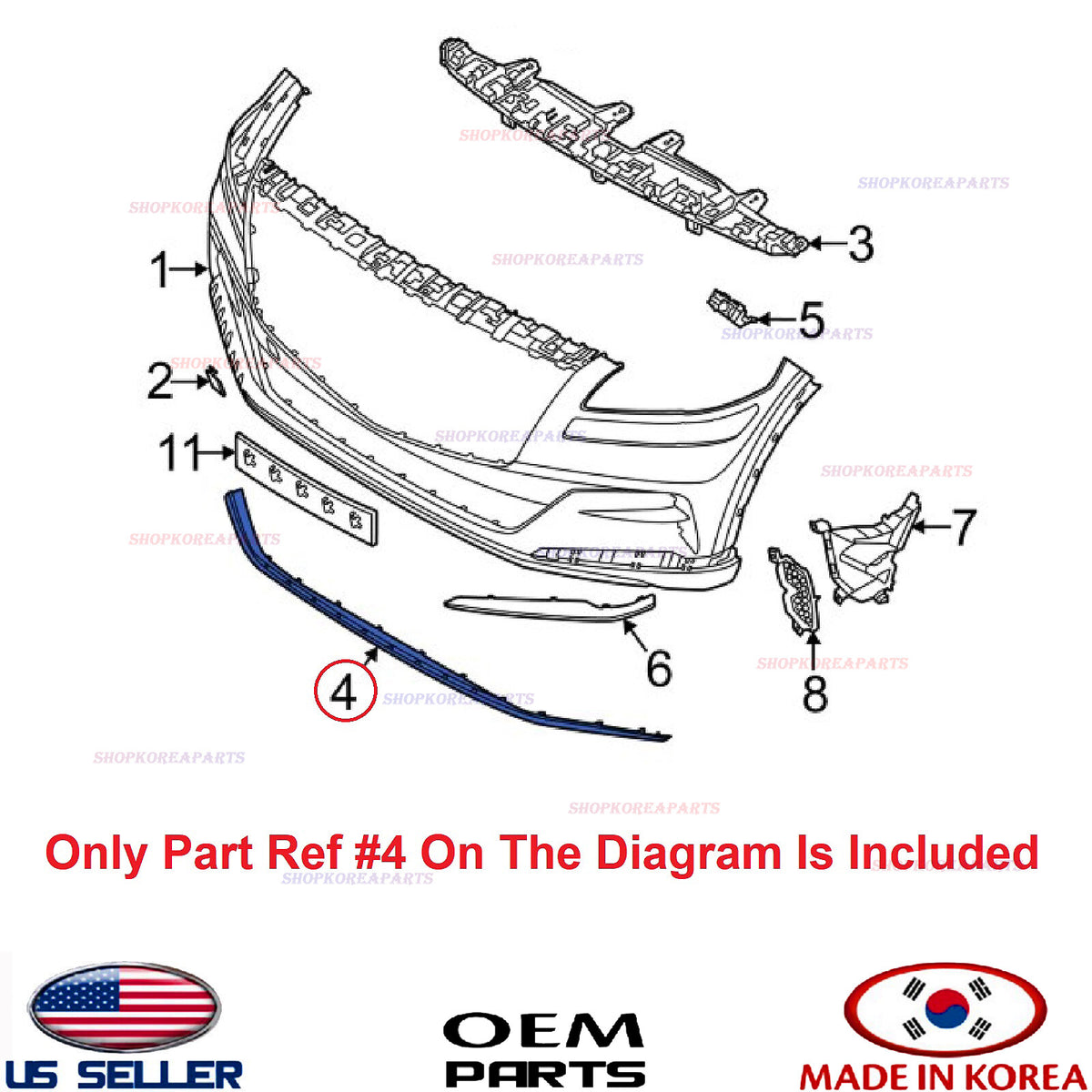 GENUINE Front Bumber Lower Valance Panel Skid Plate ⭐OEM⭐ GENESIS GV80 2021-2024