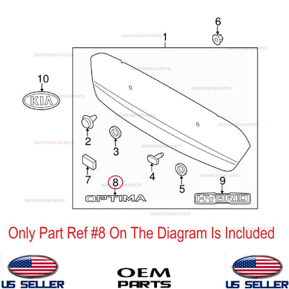 GENUINE Rear Trunk Lid Emblem Nameplate ⭐OEM⭐ KIA OPTIMA 2011-2015 863102T100