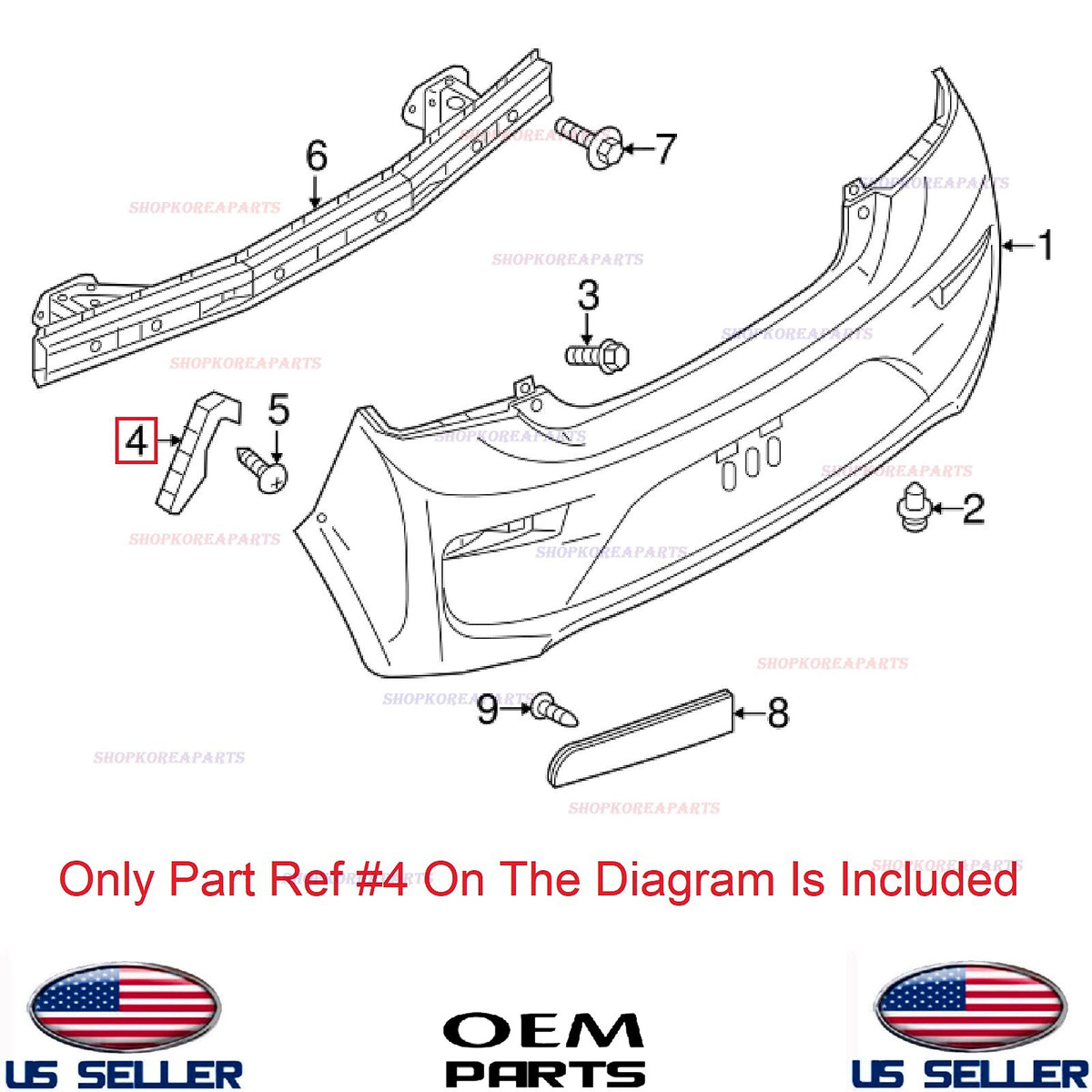 GENUINE Rear Bumper Bracket LEFT Driver Side ⭐OEM⭐ Mirage Hatchback 2017-2024