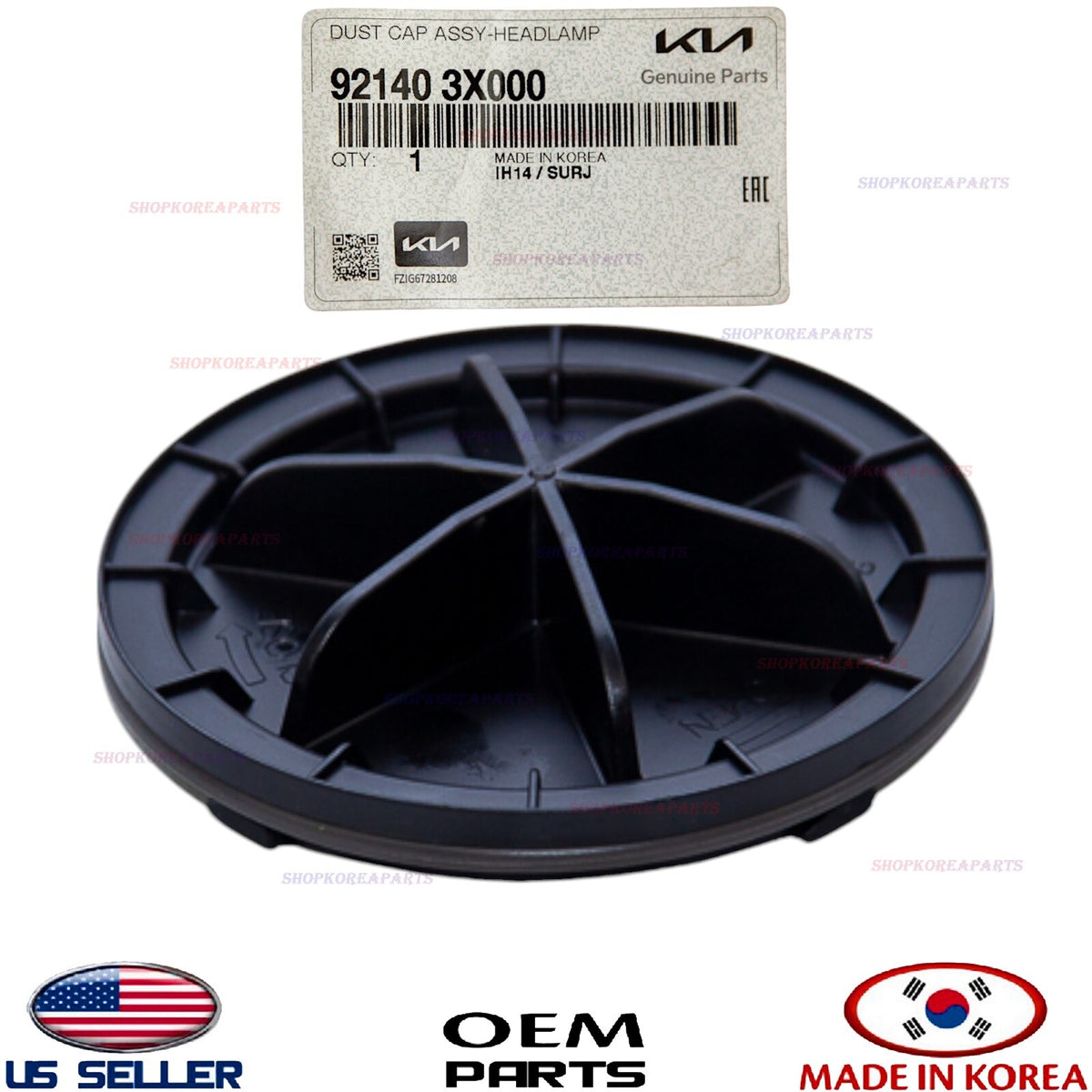 GENUINE OEM Head Lamp Dust Cap Cover Hyundai Kia *See Compatibility 92140-3X000