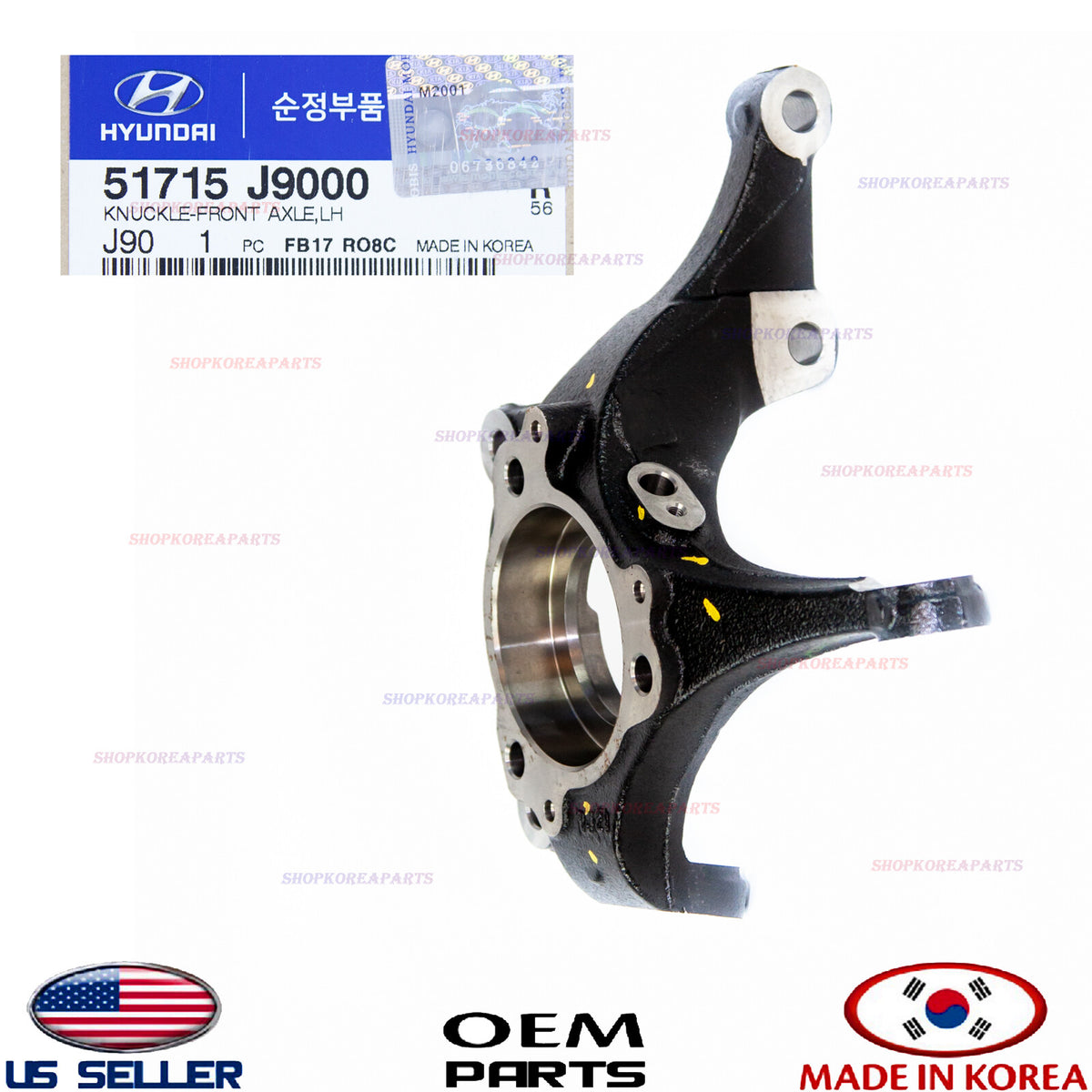 GENUINE Front Axle Steering Knuckle Driver Side LEFT OEM Hyundai Kona 2018-2023