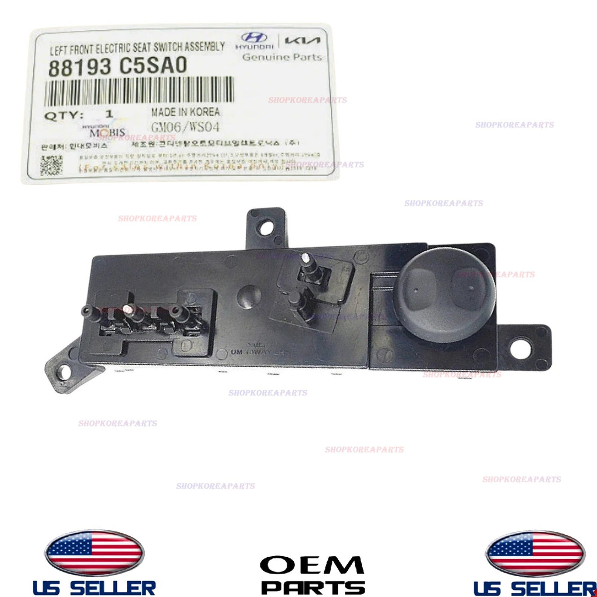 GENUINE OEM Front LEFT Seat Power Switch 2016-2018 Kia Sorento