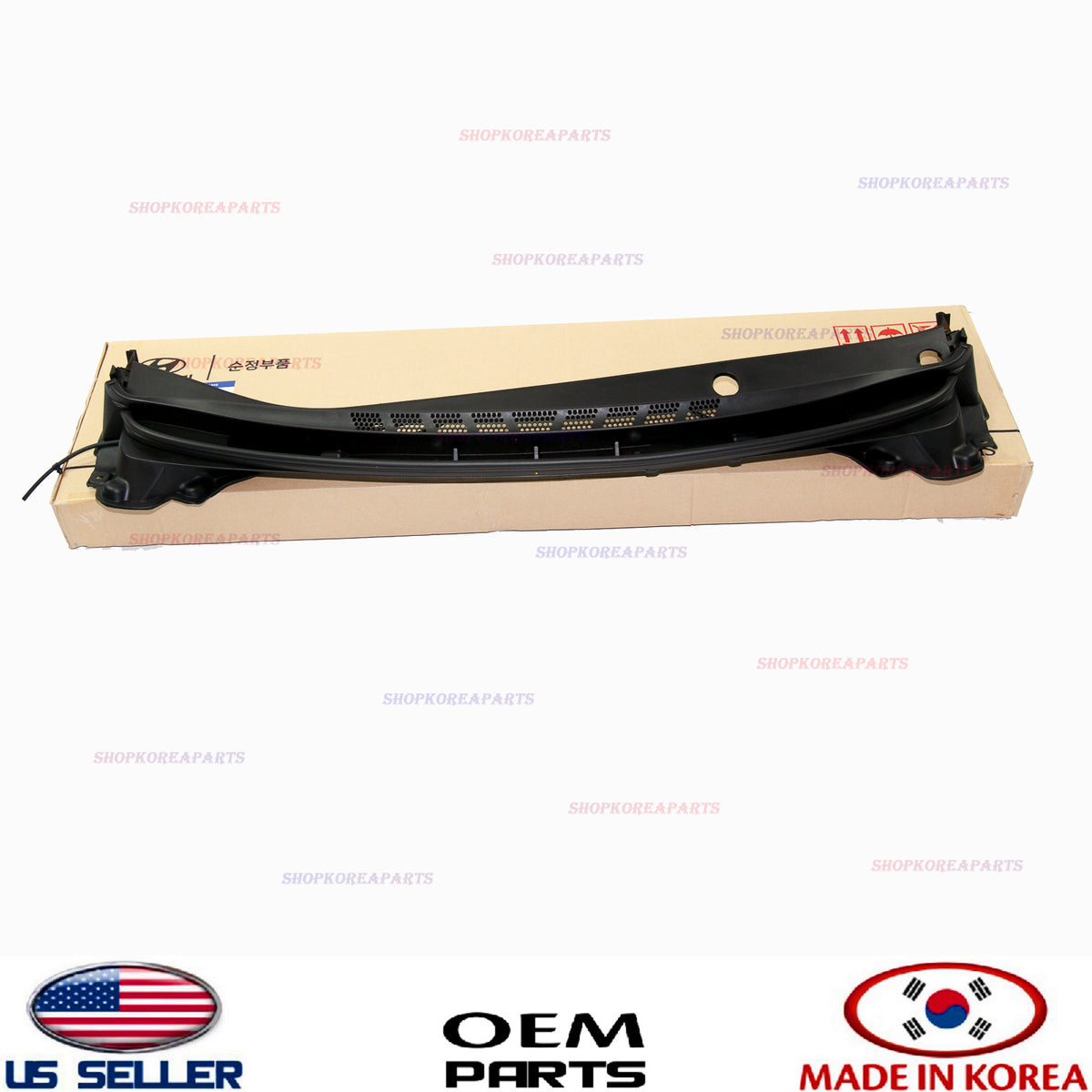 GENUINE Cowl Top Panel Vent Windshield Wiper Motor Cover OEM Elantra 2014-2016