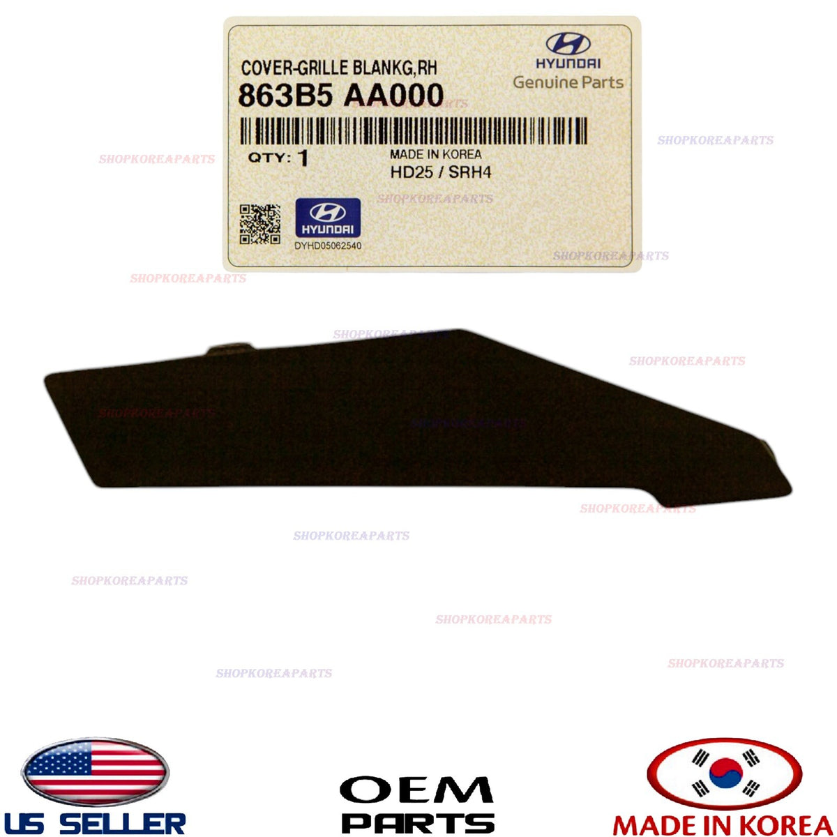 GENUINE Front Grille Inner Cover Plate RIGHT Passenger ⭐OEM⭐ Elantra 2021-2023