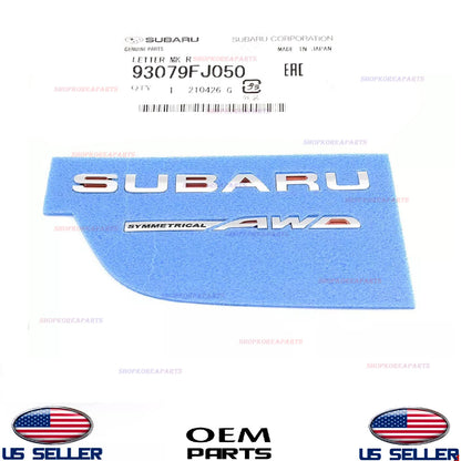 GENUINE OEM Rear Trunk Chrome Emblem Badge Subaru Impreza WRX STI 93079FJ050