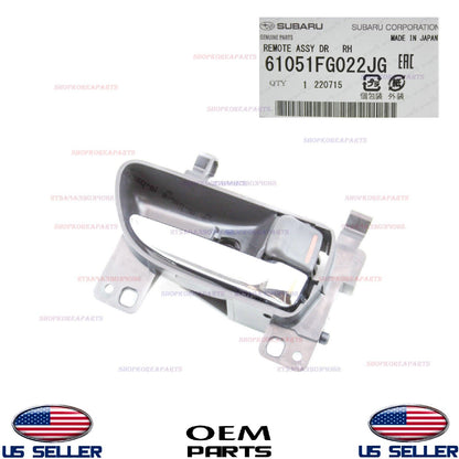 GENUINE Door Handle Inside RIGHT Passenger OEM⭐ Impreza 2007-09 Forester 2008-09