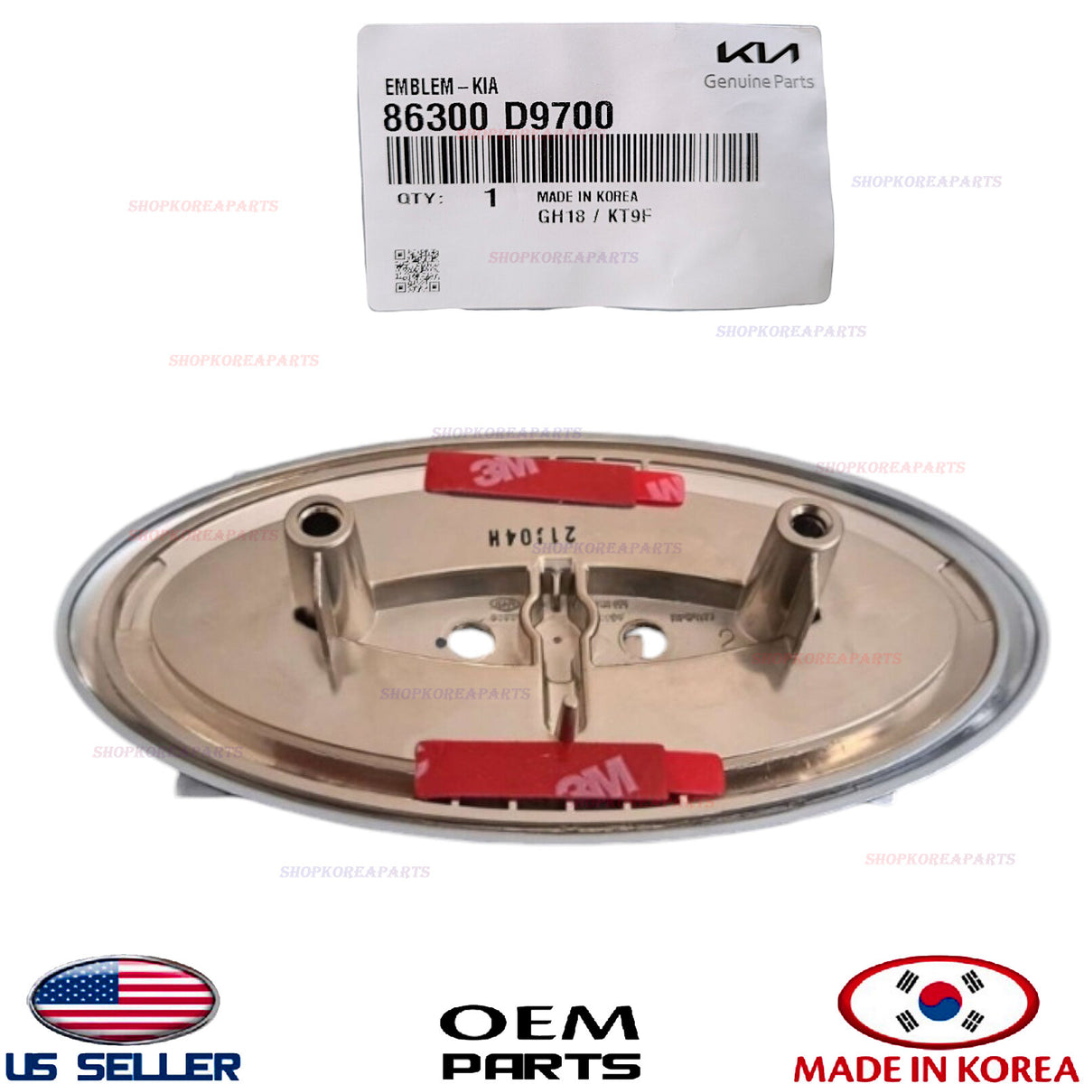 GENUINE Front Bumper Cover Emblem Logo DARK ⭐OEM⭐ Kia Sportage 2020-2022