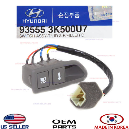 Trunk Lid Switch Fuel Door Opener Release Button Gray GENUINE SONATA 2009-2010