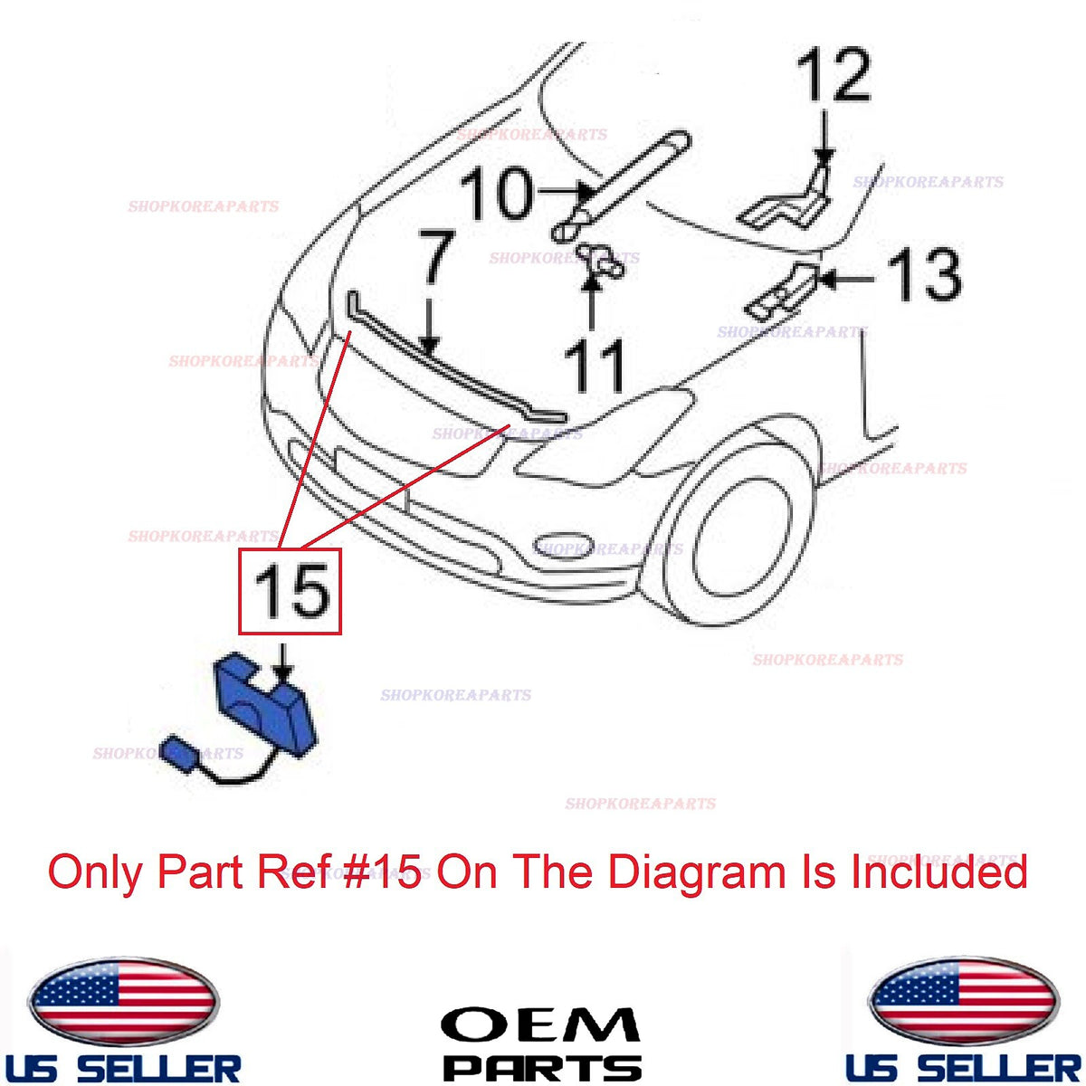 ✅GENUINE✅ Hood Lock Latch RIGHT Passenger OEM INFINITI QX50 QX70 EX37 FX37 FX50