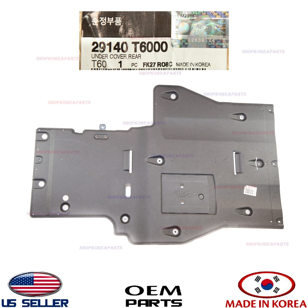 GENUINE OEM Panel Under Cover Engine Rear 2021-2026 Genesis GV80 2.5L