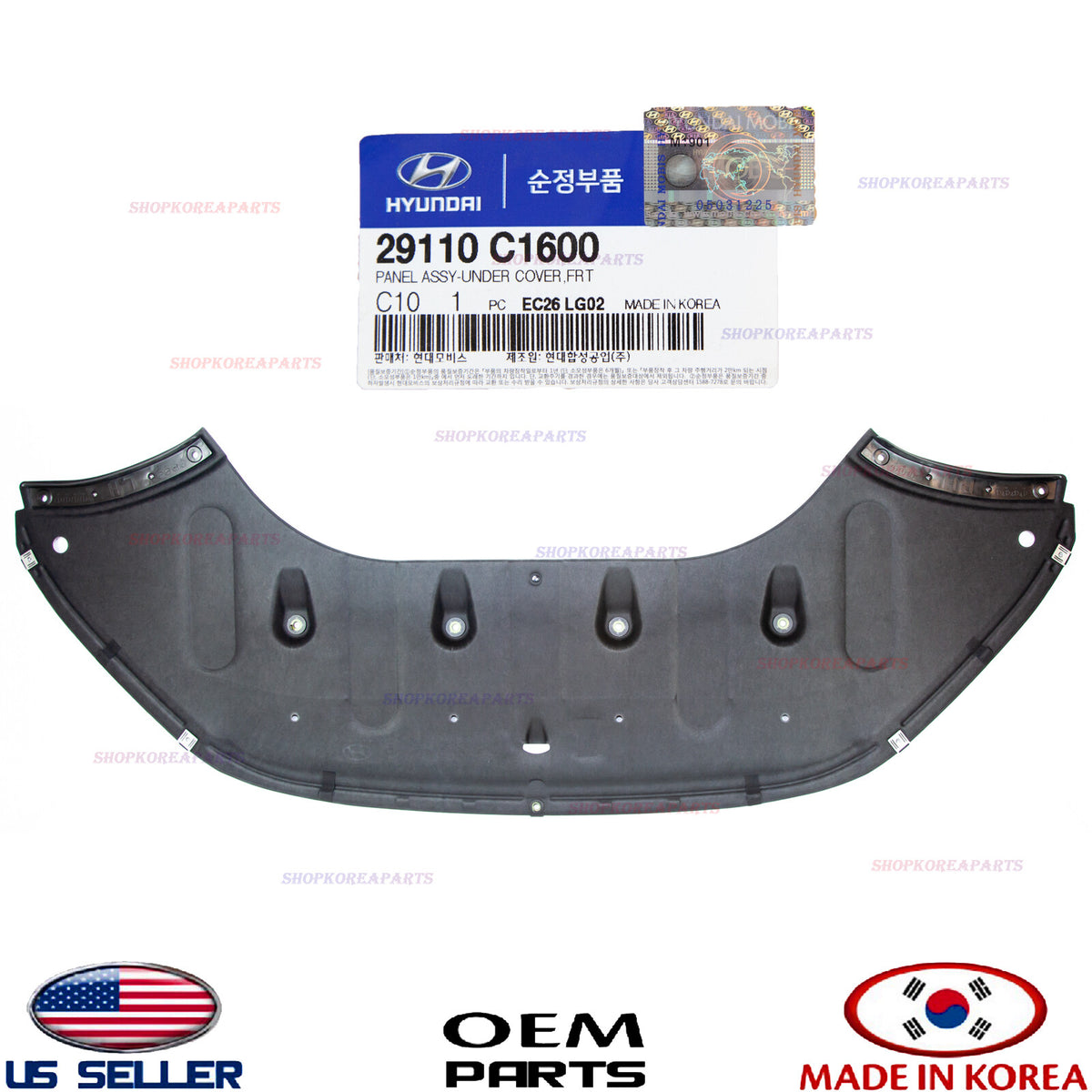 PANEL UNDER COVER FRONT GENUINE! HYUNDAI SONATA HYBRID 2018-2019 29110C1600