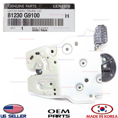 GENUINE Trunk Lid Lock Latch Actuator ⭐OEM⭐ GENESIS G70 2019-2021 81230G9100