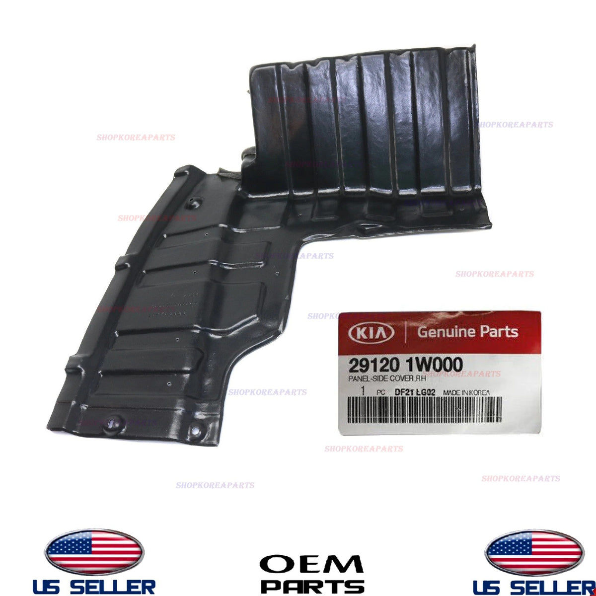 GENUINE OEM Engine Under Cover Panel RIGHT Passenger Side 2012-2013 Kia Rio