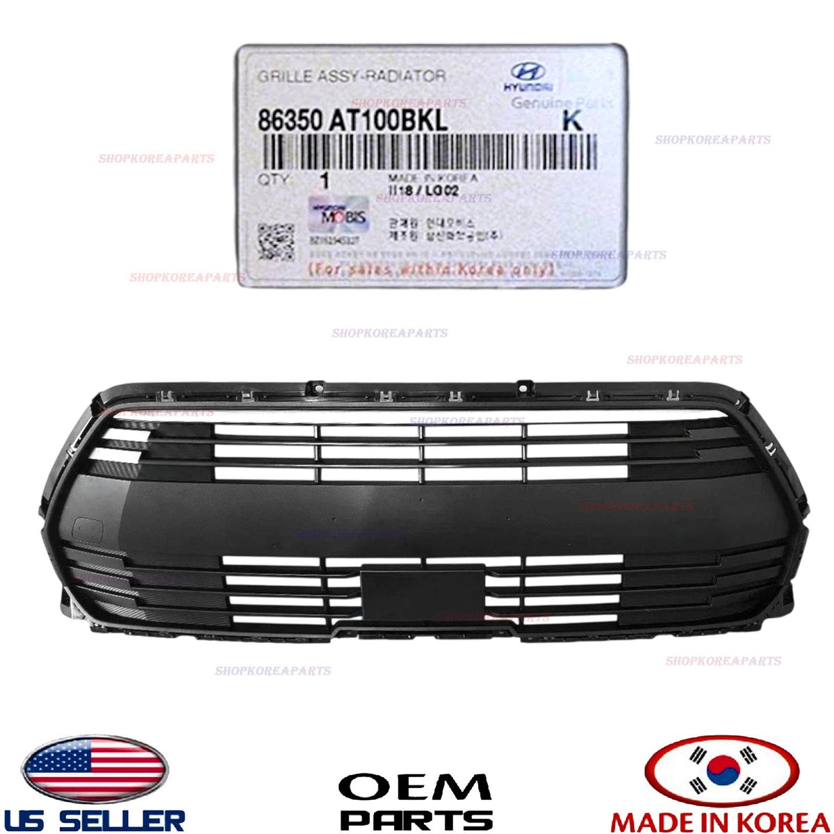 GENUINE Front Bumper Grille Black Textured Without Sensor OEM 2023-2025 Kia Niro