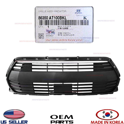 GENUINE Front Bumper Grille Black Textured Without Sensor OEM 2023-2025 Kia Niro