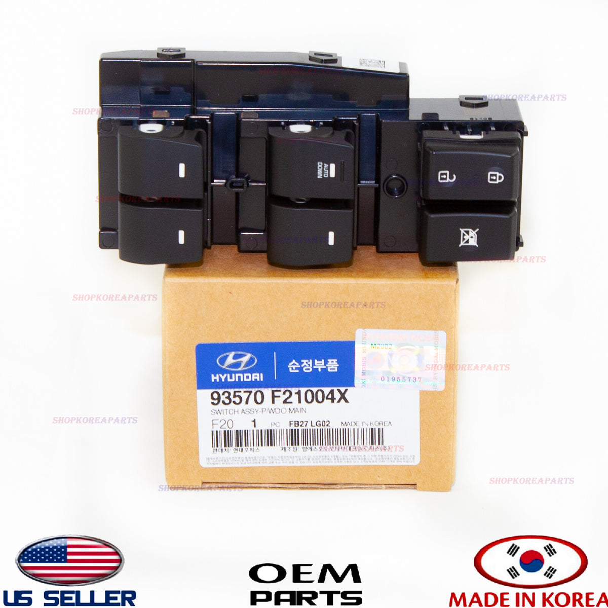 GENUINE Power Window Main Switch Driver Door ⭐OEM⭐ Elantra 2017-2020 *AUTO DOWN