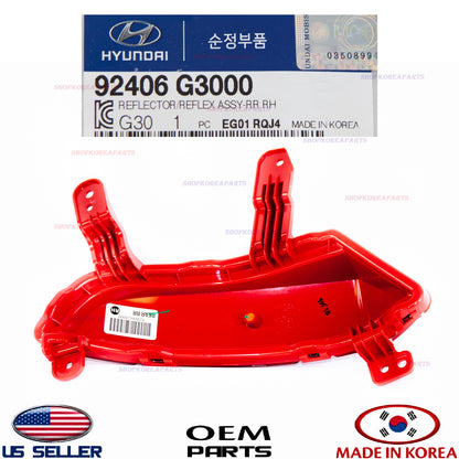 GENUINE Bumper Reflector Rear RIGHT Passenger Side OE Elantra GT Hatchback 18-20